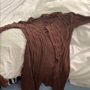 Brown cardigan